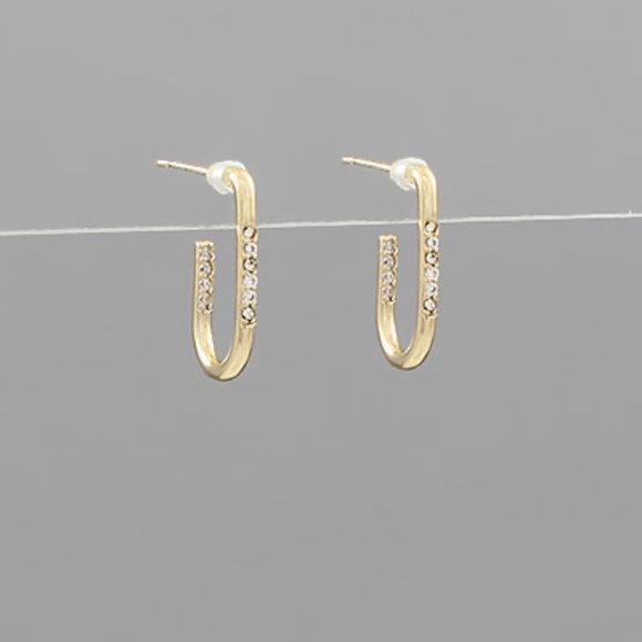 Cubic Zirconia Oval Earrings